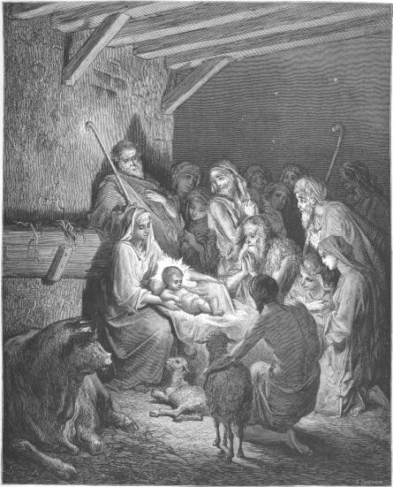The Nativity by Gustave Dore. 1865.